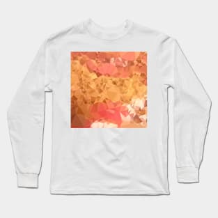 Wild Orchid Abstract Low Polygon Background Long Sleeve T-Shirt